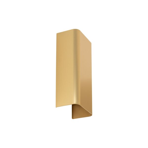 Applique murale 2 flammes Up Down en or GU10 plat mur escalier