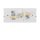 Wandleuchte innen 2-flammig Up Down in Gold 2x G9 Treppe Flur