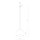Suspension Abat-jour sphérique Ø 27,5 cm GU10 Blanc Métal Rétro
