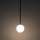 Suspension en verre Boule G9 Ø 12 cm Noir Blanc