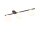 Plafonnier noir blanc 67 cm de long 3-flamme G9 verre