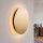 Runde Wandlampe LED Ø 35 cm in Gold matt flach Metall