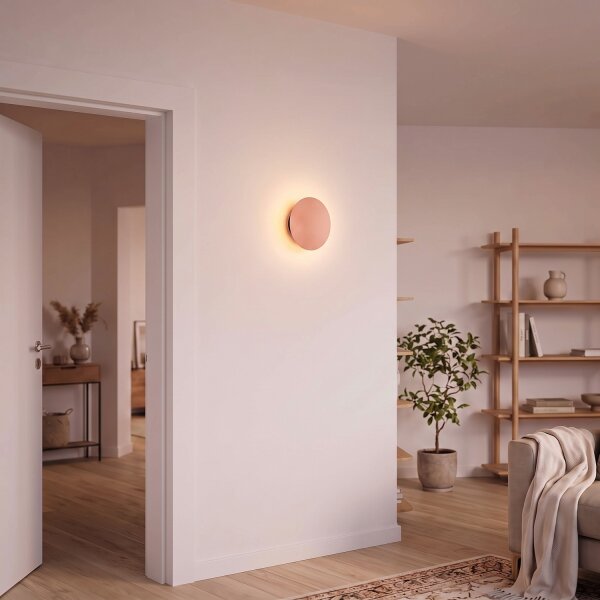 Applique LED cuivre Ø 15 cm ronde 3000 K 60 lm indirecte