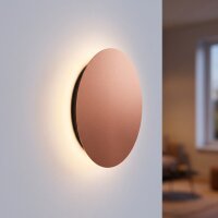 LED Wandleuchte rund Ø 25 cm Kupfer 3000 K indirekt