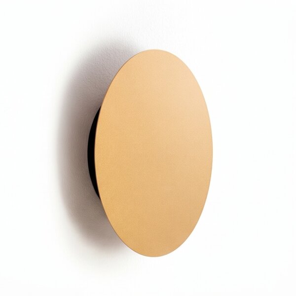 LED Wandleuchte indirekt Ø 15 cm in Gold matt 3000 K 60 lm