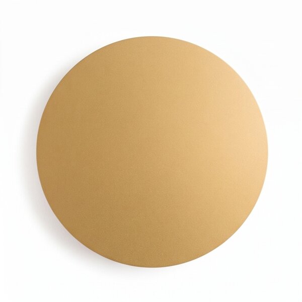 Applique LED or mat Ø 25 cm en 3000 K rond métal