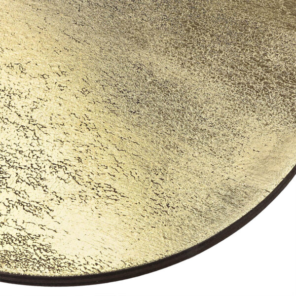 LED Wandlampe Ø 15 cm in Gold 3000 K 60 lm Holz Metall
