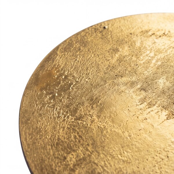 LED Wandlampe rund Ø 25 cm in Gold 3000 K 130 lm Holz
