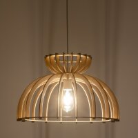 Lampe à suspendre E27 Ø 48 cm Blanc Naturel...