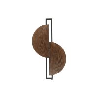 Applique LED 3000 K 340 lm noir bois indirect...