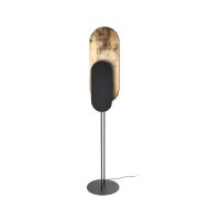 Lampadaire décoratif 163 cm GX53 noir or en...