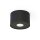 Spot Schwarz GU10 Ø 12,7 cm klein H: 8 cm Modern Aufputz