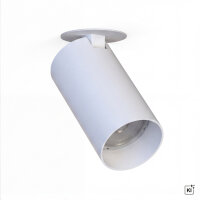 Spot encastré plafond blanc GU10 ajustable...