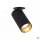 Spot Lampe encastrée en noir or GU10 orientable