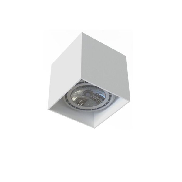 Deckenspot Weiß GU10 Aluminium Würfel B: 12 cm