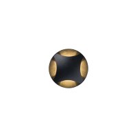 Boden Einbaustrahler LED Schwarz IP65 3000 K 12 lm...
