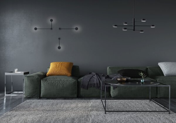 Wandlampe GX53 Schwarz Metall Modern 32,5 cm ONORA