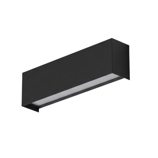 Applique murale Up Down noir E14 métal L : 26 cm petite