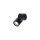 Spot mural extérieur IP54 GU10 noir orientable verre alu