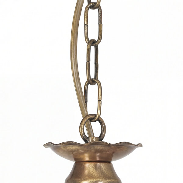 Premium Kronleuchter Messing Antik 5-armig E14 L:47 cm