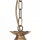 Premium Kronleuchter Messing Antik 5-armig E14 L:47 cm