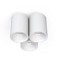 Deckenlampe 3-flammig GU10 Wei&szlig; Metall Modern EYE