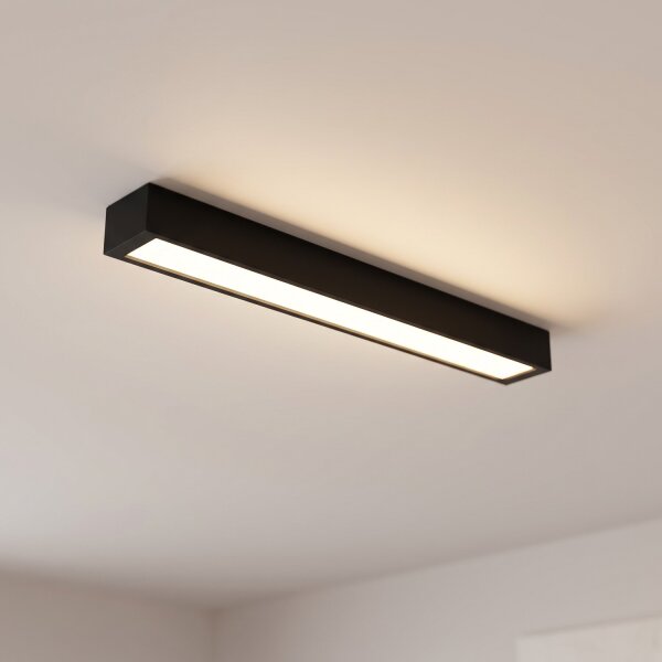 Deckenlampe 3000 K 1700 lm Schwarz T8 LED wechselbar L: 62 cm
