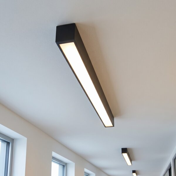 Deckenlampe 3000 K 1700 lm Schwarz T8 LED wechselbar L: 62 cm