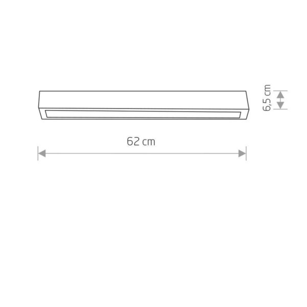 Deckenlampe 3000 K 1700 lm Schwarz T8 LED wechselbar L: 62 cm