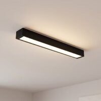 Plafonnier 3000 K 1700 lm noir T8 LED interchangeable L :...