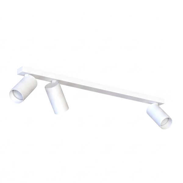 Plafonnier Blanc Métal Moderne 3-feux GU10 70 cm