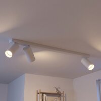 Deckenstrahler Weiß Metall Modern 3-flammig GU10 70 cm