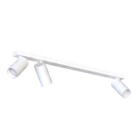 Deckenstrahler Weiß Metall Modern 3-flammig GU10 70 cm