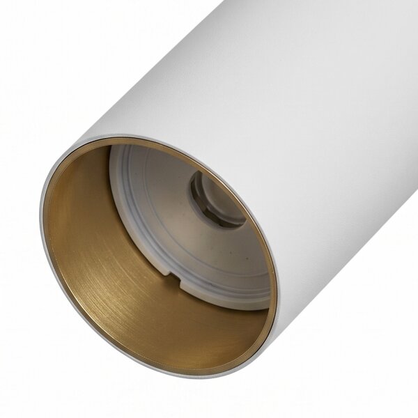 Deckenspot länglich 70 cm 3-flammig GU10 in Weiß Gold