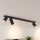 Deckenspot 3-flammig GU10 in Schwarz Gold 70 cm lang