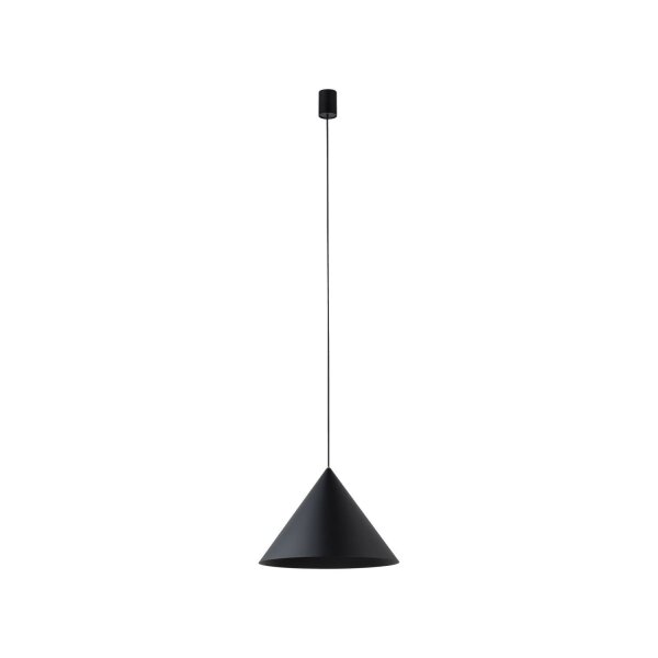 Suspension Ø 35 cm GU10 Noir Métal Abat-jour conique