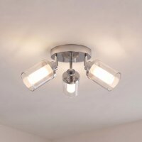 Spot de plafond salle de bain IP44 3-flamme G9 chrome...