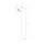 Lampe dallée IP54 noire GU10 55 cm verre aluminium orientable