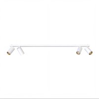 Deckenstrahler 4-flammig GU10 in Weiß Gold 118 cm...