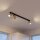 Deckenspot 3-flammig in Messing Schwarz GU10 70 cm