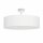 Plafonnier à faible éblouissement 3x E27 Ø 50 cm Blanc Abat-jour en tissu