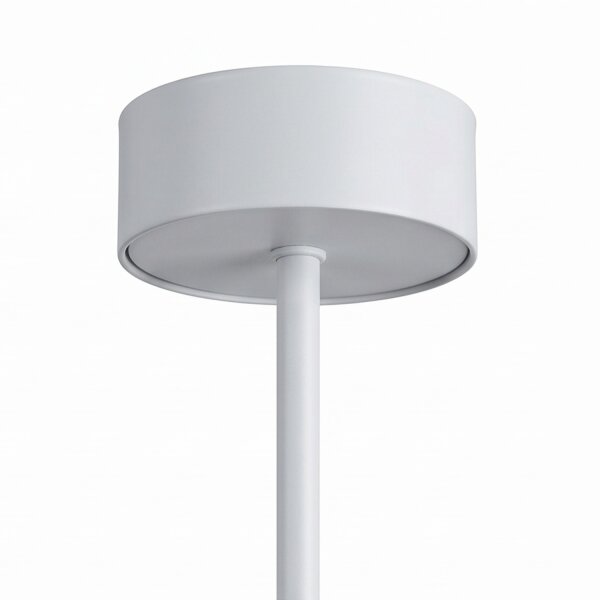 Plafonnier Tissu Ø 50 cm rond pour 3x E27 Gris Moderne