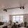 Projecteur de plafond encastré 118 cm de long 4-flamme GU10 noir