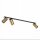 Spot de plafond encastré 70 cm de long 3-flamme GU10 noir laiton