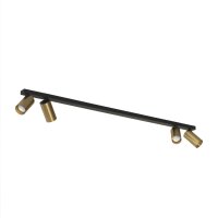 Spot de plafond orientable 118 cm de long 4x GU10 noir...