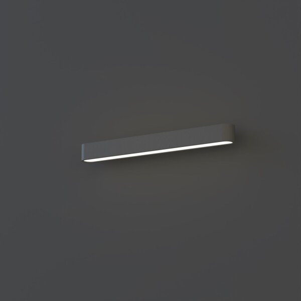 Wandleuchte Up Down 3000 K 1700 lm T8 LED Aluminium Grau
