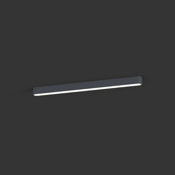 Plafonnier blanc chaud Gris 3000 K 2300 lm 95 cm de long T8 LED