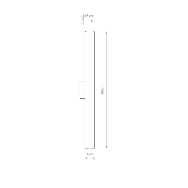 Wandleuchte Badezimmer LED Weiß Chrom IP44 4000 K 1200 lm