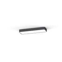 Deckenlampe flach H: 6 cm L: 63 cm Grau blendarm eckig