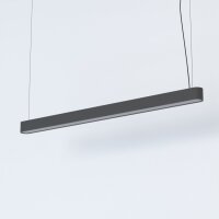 Pendelleuchte Grau T8 LED mit 3000 K warmweiß B:...